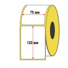 Термоэтикетка ЭКО 75*120мм (300 штук в ролике)